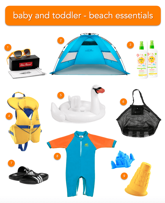 baby and toddler beach gear essentials