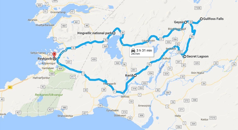 The Golden Circle Iceland Self Drive Tips